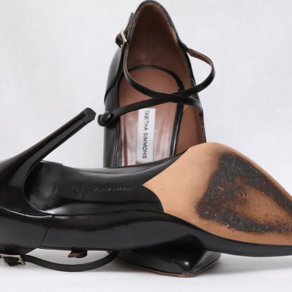 Tabitha Simmons Mari Black Kid - Picture 6 of 8